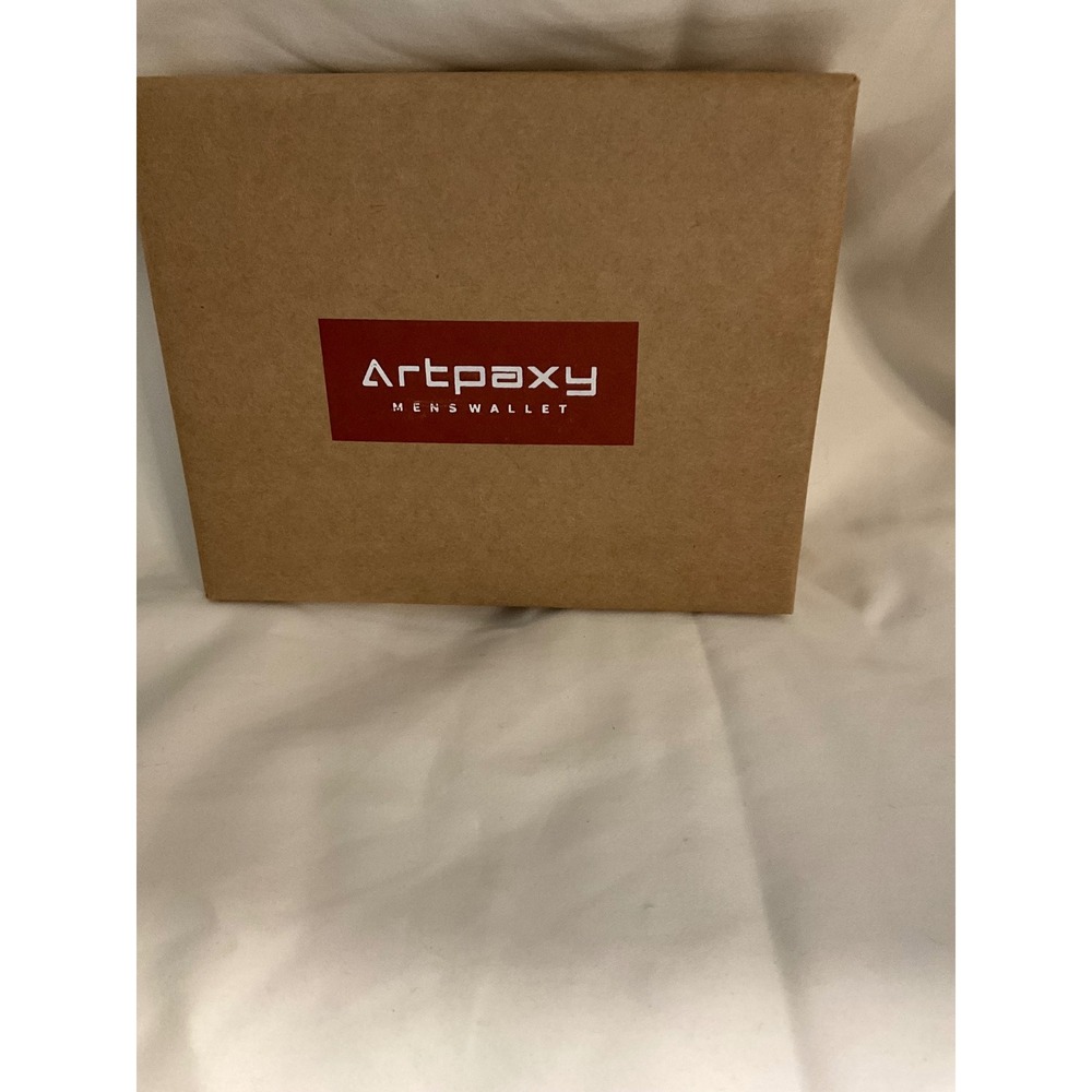 Artpaxy Mens Wallet 812 Brown RFID NFC Blocking Bifold New in Box